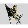 Leather Butterfly Chair, Cowhide Leather, Hair-On Leather Butterfly Chair, Living Room Chair, Gift for Him, Gift for Her Arm Chair, Chairs