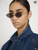 Fashionable H62 Oval Rimless Metal Sunglasses - Trendy Unisex Sun Protection for Vacation and Party
