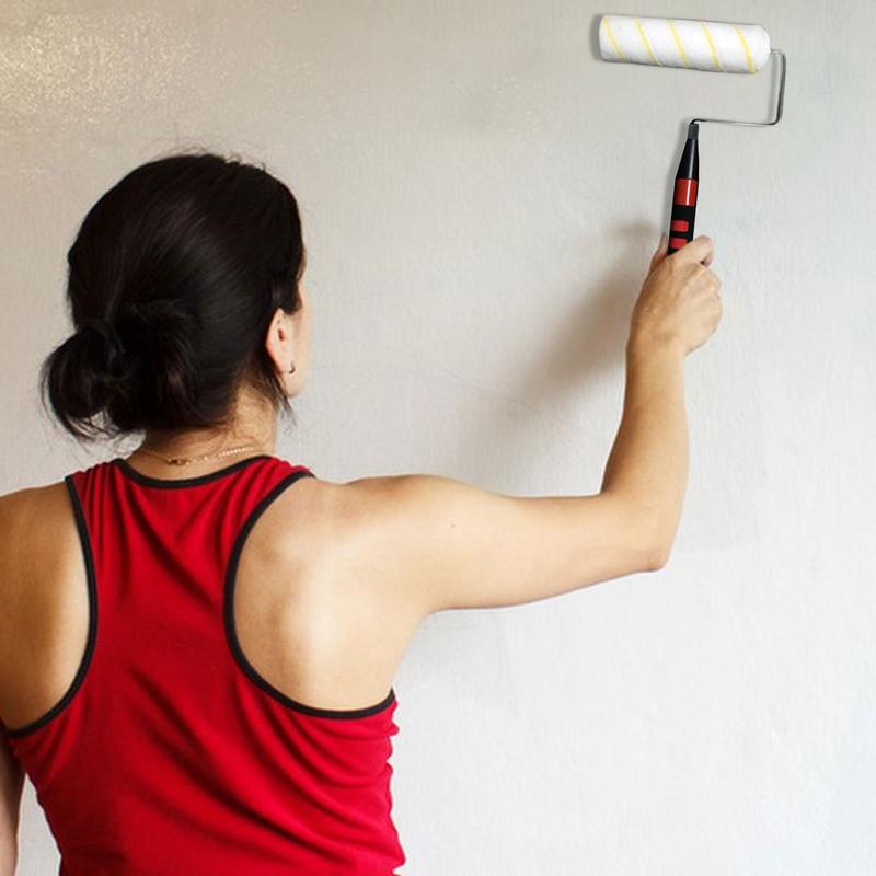 Paint Roller Pole Paint Brush Extension Pole Telescoping Rod Ergonomic Extender For Cleaning Ceiling Wall Window Home Deck