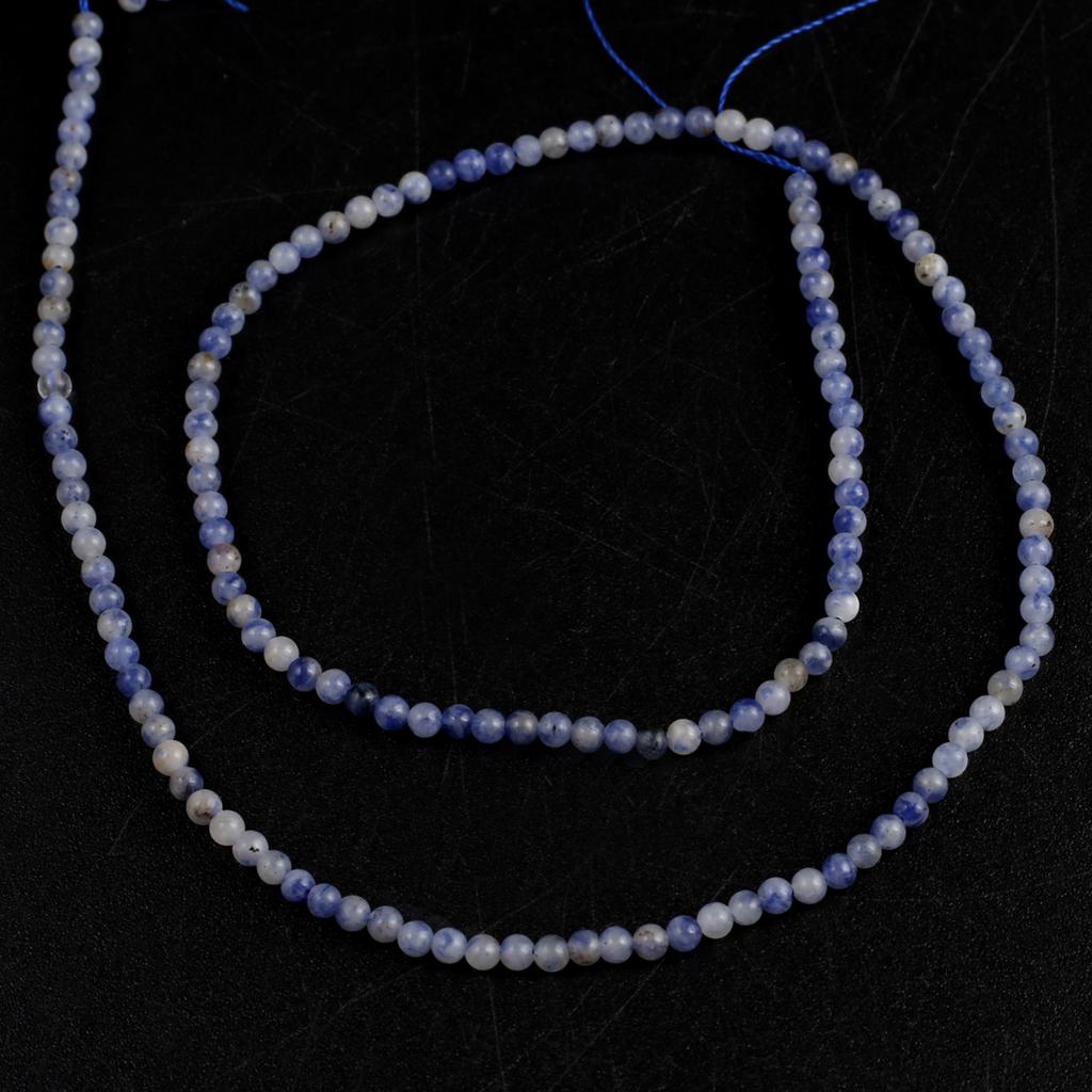 Isolation Beads 2 MM Natural Stone Sodalite Round Beads For Jewelry Making DIY Necklace Bracelet Earrings Accessory