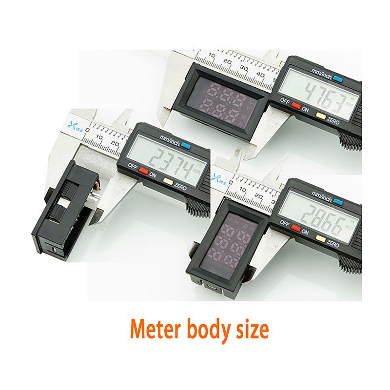 High Quality New Dc 100V 100A Upgraded Voltmeter Ammeter Led Amp Dual Digital Volt Meter Gauge Temperature Measurement