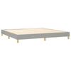 Vidaxl Letto Continentale Con Materasso, Grigio Chiaro, Tessuto 200X200 Cm
