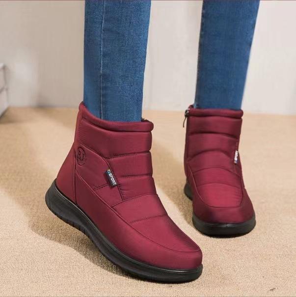 New large size 43 cotton shoes snow boots women's tall waterproof women's boots high top non-slip women's cotton boots