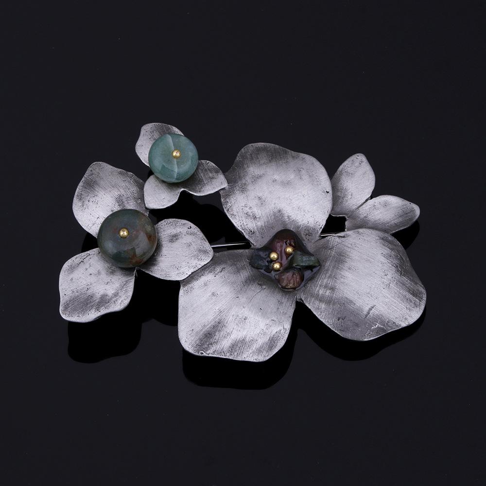 Hot Alloy Retro Brooch Premium Sense Light Luxury Clothing Accessories High-End Pin Jewelry Brooch