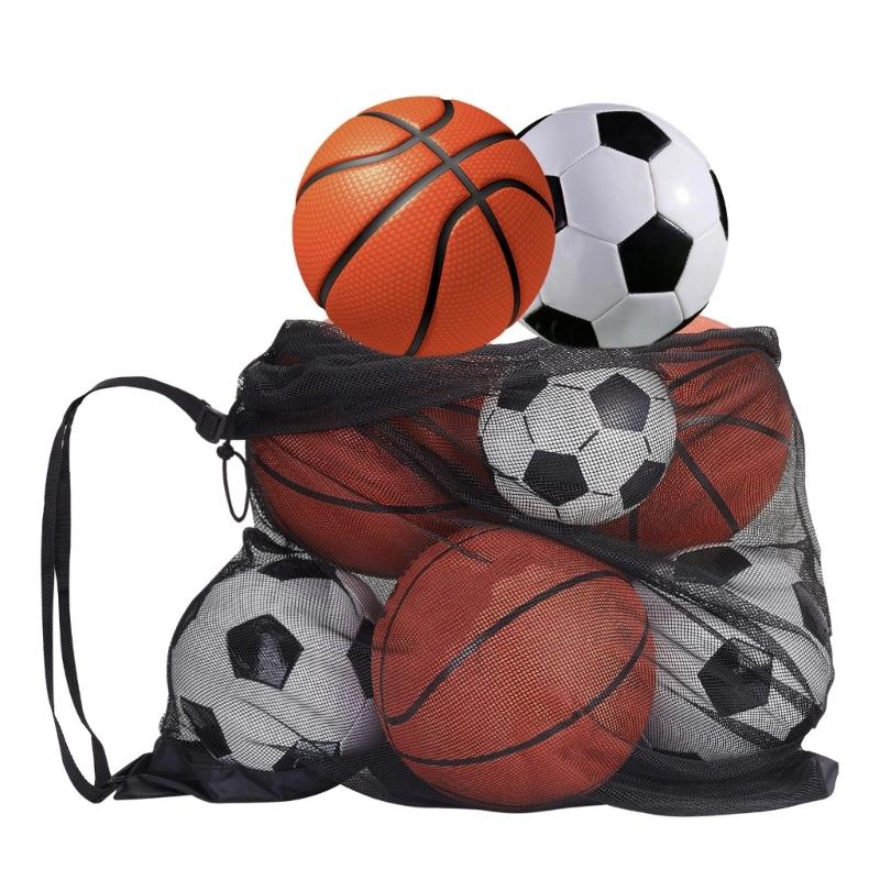 Basketball Mesh Net Bag Football Mesh Bag Mesh Sports Ball Bags Sport Ball Carry Bag Team Balls Net Bag Nylon Net Bags