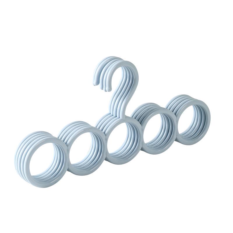 2pcs Multi Functional Circular Hanger, Scarf, Scarf, Tie, Belt Storage Hanger, Home Wardrobe Hook Hanger.