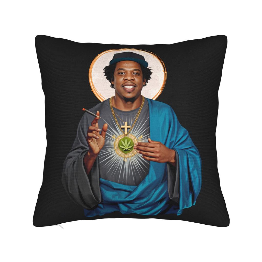 Rapper Cartoon J-Jays Z Pillowcases  Vintage Pillow Case For Sofa Car Home Decor Comfy Pillow Cover