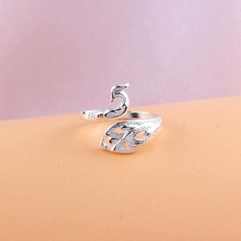 Simple Retro Three-dimensional Peacock Ring Female Ring