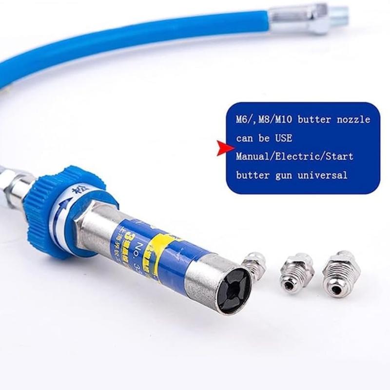 Ergonomischer Hochdruck-Fettkuppler mit Verriegelung, schwere Ausführung, Spitzenadapter für Fettpressen, Schnellverschlussmechanismus