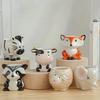 A Cute Animal-Themed Ceramic Planter for Succulents, Perfect for Decorating Your Balcony Table. Gardening Gift Home Decor