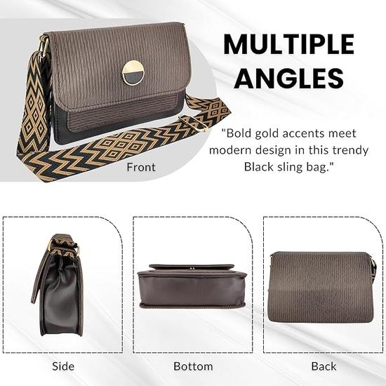 Women Crossbody Sling Bag with Adjustable Strap & Lightweight