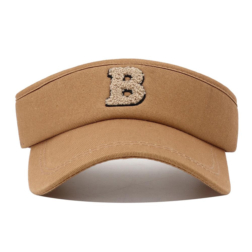 Neues Sommer-Buchstabenstickerei Leeres Oberteil Sonnenschutz Baseballkappe Schwarz Weiß Outdoor Sport Tennis Golf Hüte Für Frauen Männer Gorras Adjustable