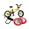 Mini Alloy Finger Bicycle Toy Set with Spare Tire, Wheels, Tools, and Lock - New Cross-Border Toy.