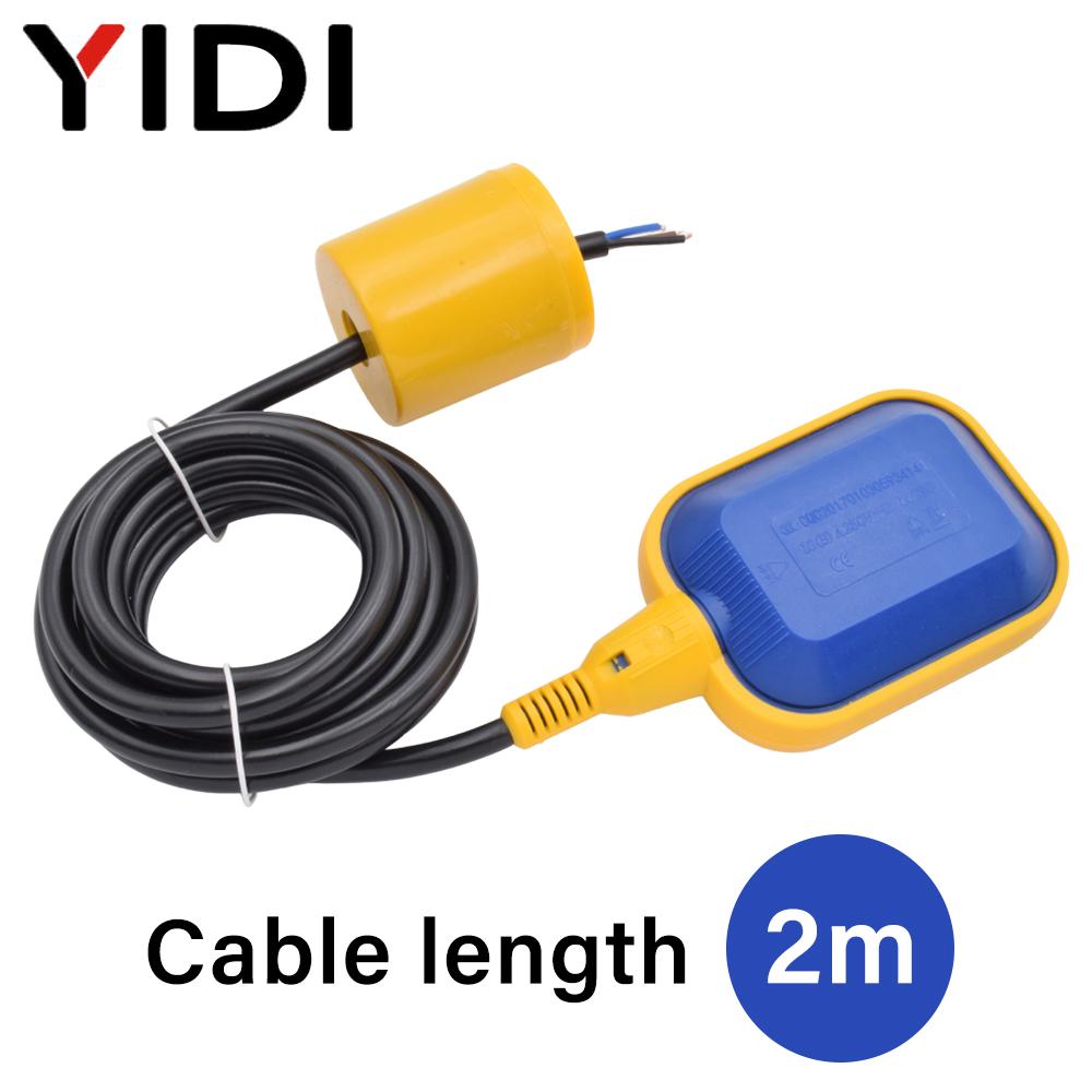 

1PC 2M 3M 4M 5M Float Switch 220V 8A Automatic Liquid Fluid Water Level Sensor Controller Switch Contactor Pump Aquarium Tank