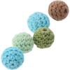 50pcs Mixed Colors Wooden Beads 16mm Cotton Beads Threading Hole Beads  for DIY Jewelry Making