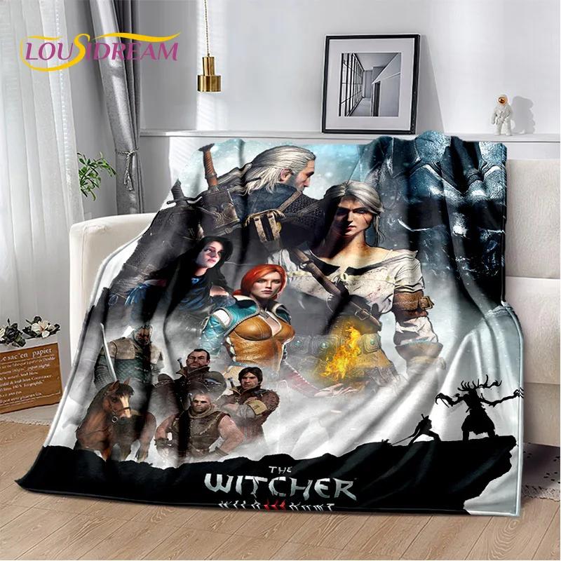 3D The W-Witcher Game Cartoon Soft Flannel Blanket for Beds Bedroom Sofa Picnic,Throw Blanket for Cover Outdoor Leisure Nap Gift