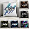 Fashion HHKSSLogo Cushion Cover Elegant Comfort Pillowcase Sofa Bed Doublesided Printed Invisible Zipper Home Decor