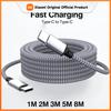 Xiaomi USB C 60W 8m 5m 3m 2m 1m Typ C Kabel Schnelllade PD Kabel Datenübertragung C zu C Ladekabel Für Samsung S21 iPhone Xiaomi