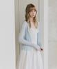 LEFTSEOUL All Day Linen Blend Cardigan [Sky Blue]