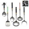 Heavy Duty Stainless Steel Turner Kitchen Utensil, Spatula Ladle Slotted Rice Spoon, Utensils Heat-Resistant Soup Ladle, Long Handle Professional