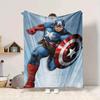 1 pezzo Captain America, Coperta Scudo Leggera in Flanella per Divano, Letto, Viaggio, Campeggio, Soggiorno, Ufficio, Divano, Sedia e Letto