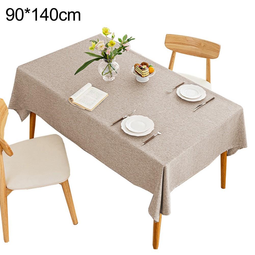 Elegant and Waterproof Tablecloth for Rectangular Tables Cotton Linen Design