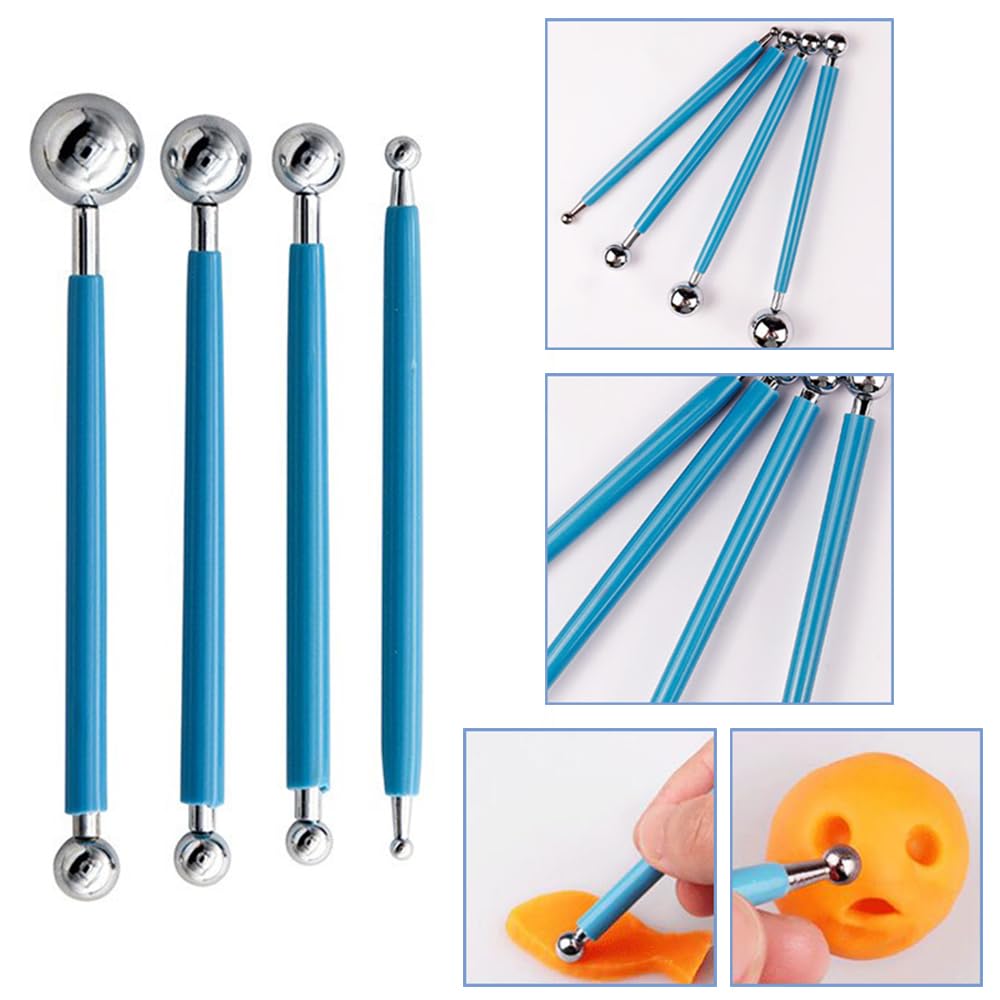 LOYELEY Clay Sculpting Dotting Clay Pottery 18 Clay Clay Round Crafting Round Silicone Dotting Nail Clay Clay Clay Sculpting Tools, Tools, Tools,