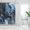 Marble Texturxury Bathroe Luom Shower Curtain Modern Polyester Fabric Shower Curtain Bathtub Accessories Bath Screen with Hooks