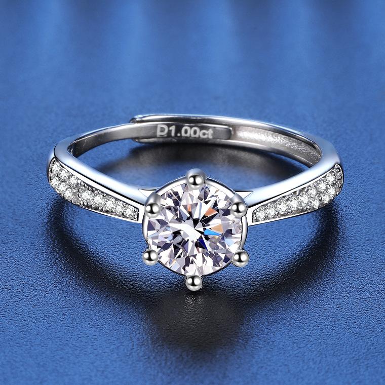 Tancise – bague classique en argent Sterling 925, Moissanite, bijoux pour dames, cadeau de fête de promesse de mariage