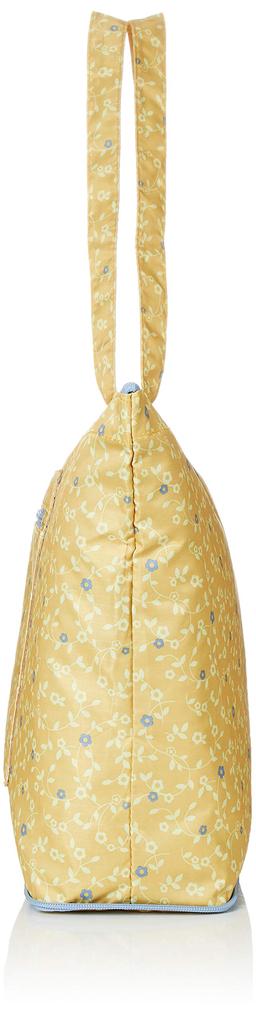 Hapitas Foldable Tote Bag Wide Variety of 406 Flower Waltz Yellow H0001, Shifre, Patterns, Compact,