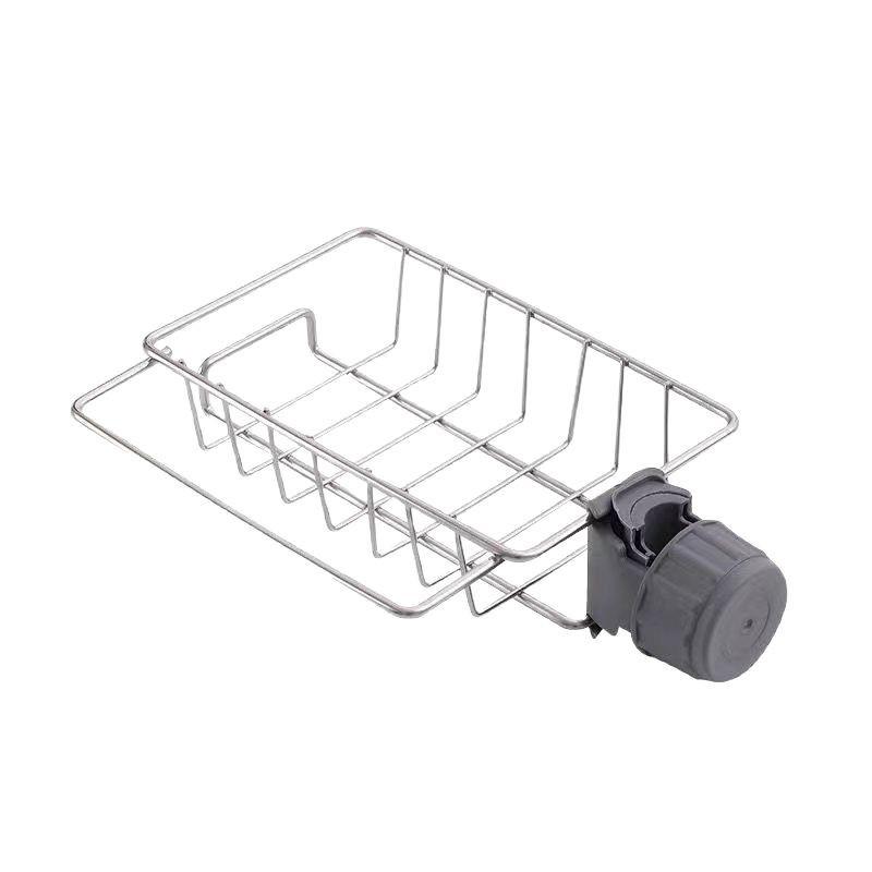 Punch-Free Kitchen Sink Rack for Sponges, Cutlery & Dishcloths