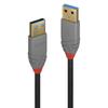 Câble USB LINDY - 0,5m - USB 3.0 (3.1 Gen 1) - Connecteurs Anticorrosion - Noir