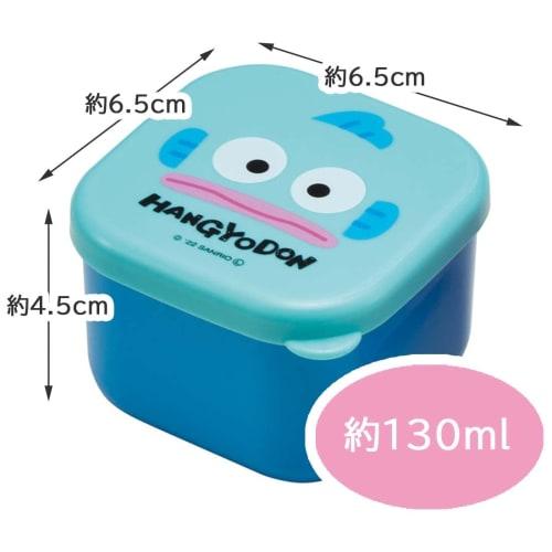 Skater Mini Sealable Storage Containers for Side Dishes, 130ml, Set of 2, Hangyodon and Sanrio Designs, MO1WAG-A