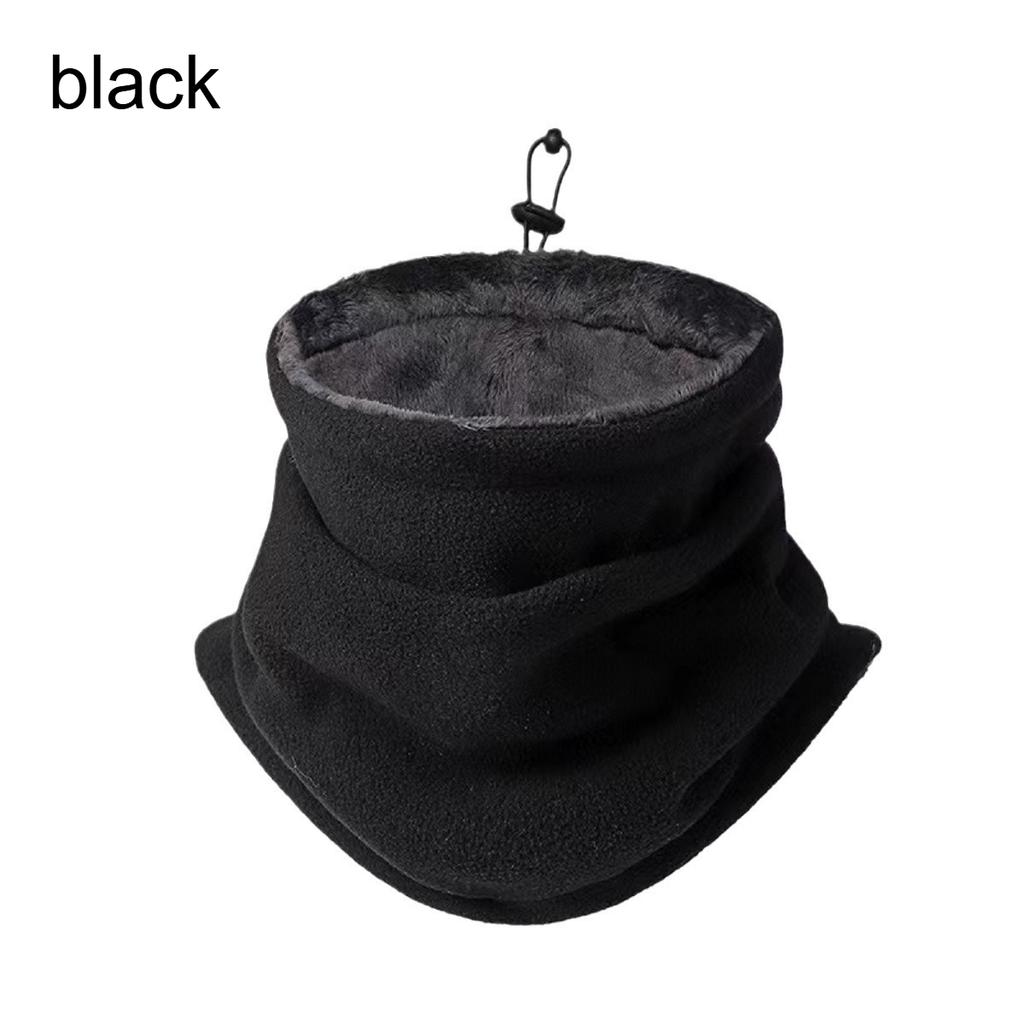 1/2pcs Men's Thermal Neck Gaiter - Heavyweight Windproof Warm Face Mask, Soft Fleece Lining, Breathable Polyester Knit
