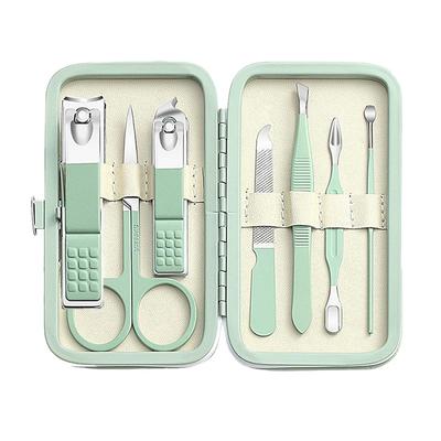 7-In-1 Nail Clipper Beauty Pliers With Portable Travel Case Manicure Pedicure Nail Care Set Personal Care Tools