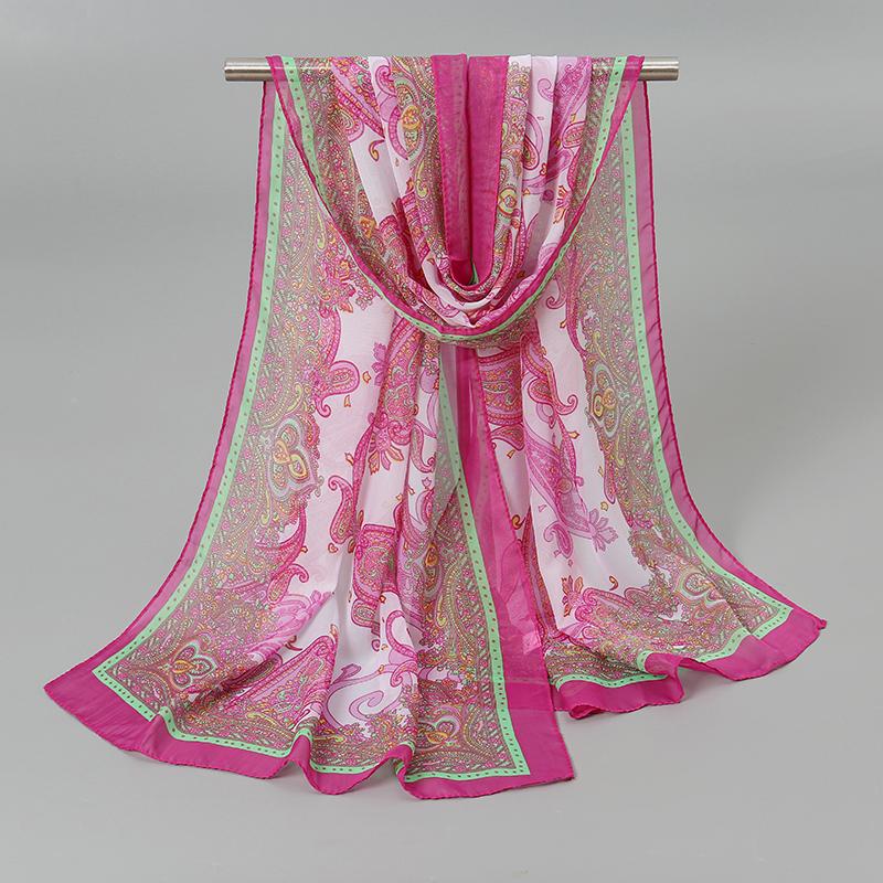 Fashion Women Printed Beach Scarf Bohemia Flower Summer Hijab Shawls And Wraps Female Foulard Sunscreen Sun Protection Shawls