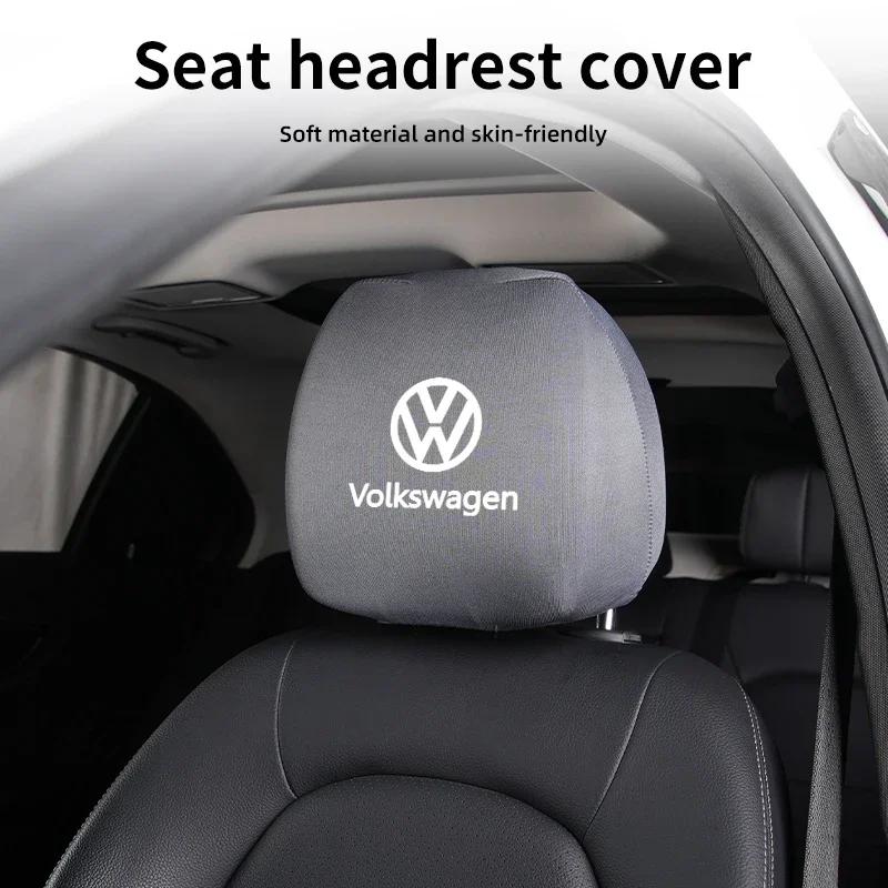 Hijk1 ·Car Seat Headrest Protective Cover Anti-Dirty Pillow Protector For VW Scirocco Jetta Beetle Golf Passat Polo Tiguan Sharan GTI