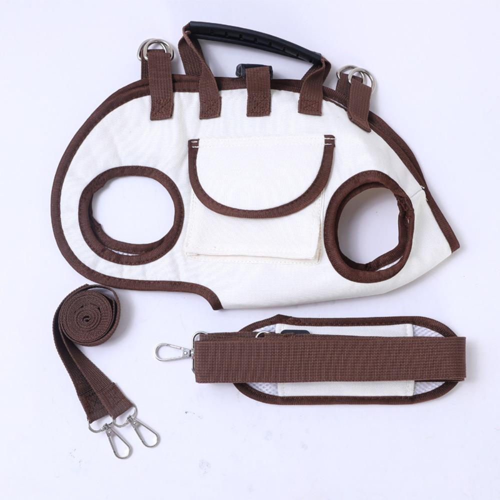 

Регулируемый рюкзак-переноска для собак, экономящий силы, артефакт с ремнем для питомца, портативная сумка для переноски собак, для улицы M белый