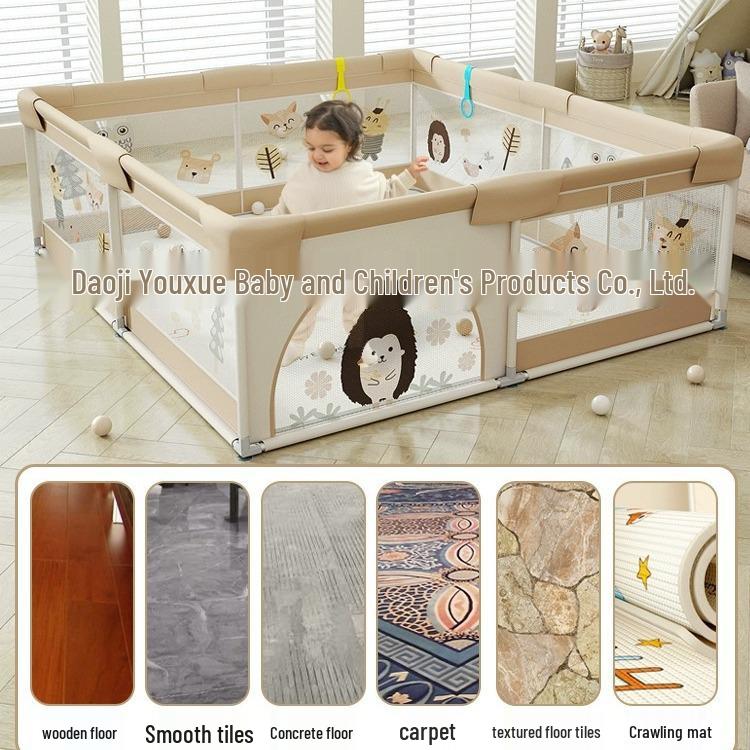 Indoor Baby Playpen & Floor Protection Fence for Small Apartments