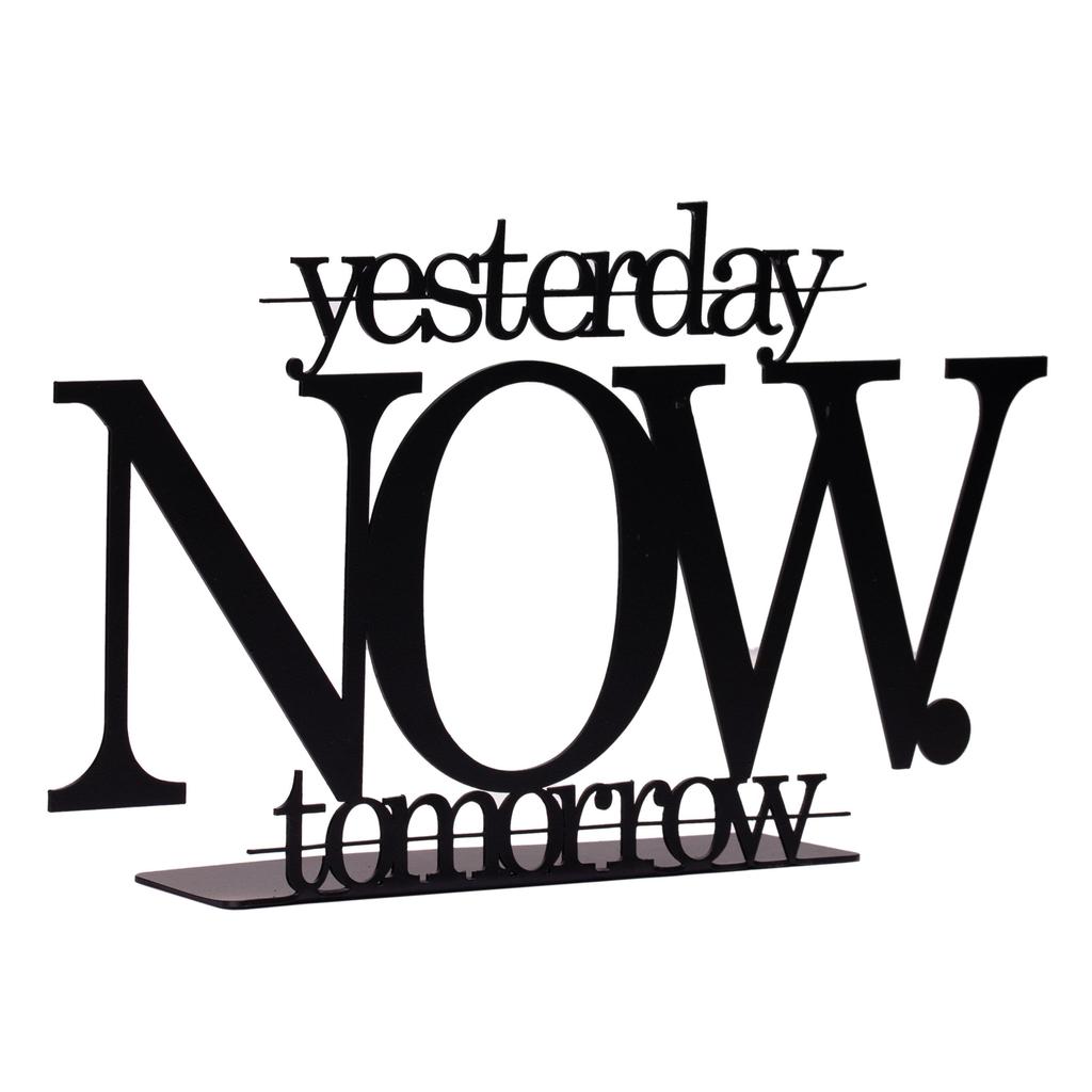 Muyika Metal Tabletop Decorative Object & Figurine Yesterday-now-tomorrow Bbl-m