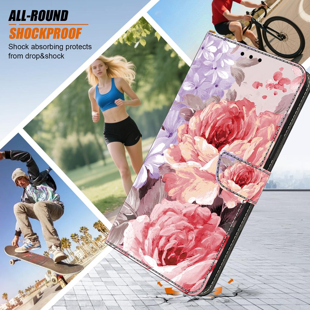 For Samsung Galaxy A26 5G Leather Case Pattern Printing Wallet Stand Anti Drop Phone Cover