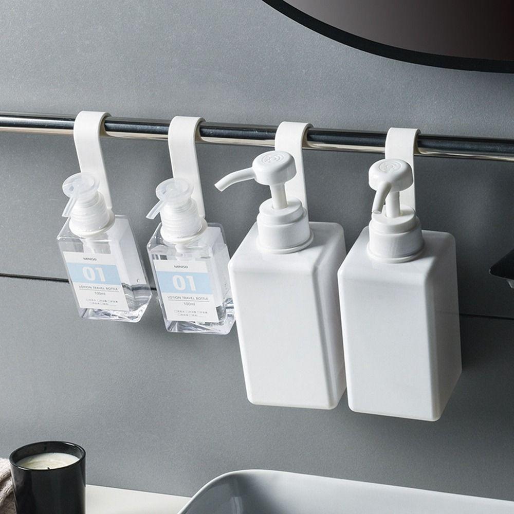 

8Pcs Hanging Soap Dispenser Bottle Hook Plastic Bottle Hanger Hook Detergent 8pcs
