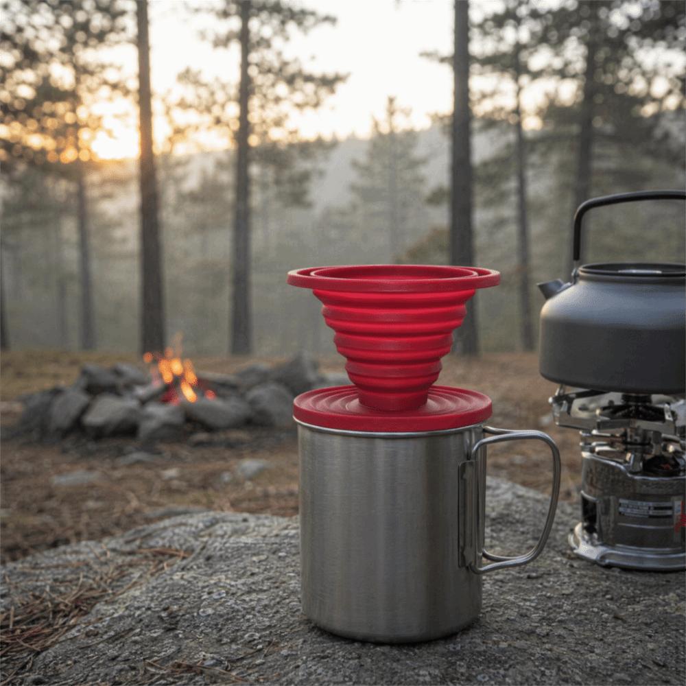2 Stück faltbarer zusammenklappbarer Kaffee-Dripper Silikon-Kaffee-Filter-Dripper Büro