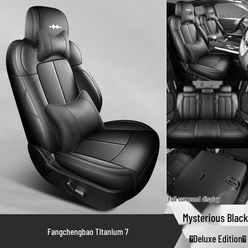 Equation Leopard Titan 7-Sitzer Leder Sitzbezüge - Ganzjahres Atmungsaktives Universalkissen