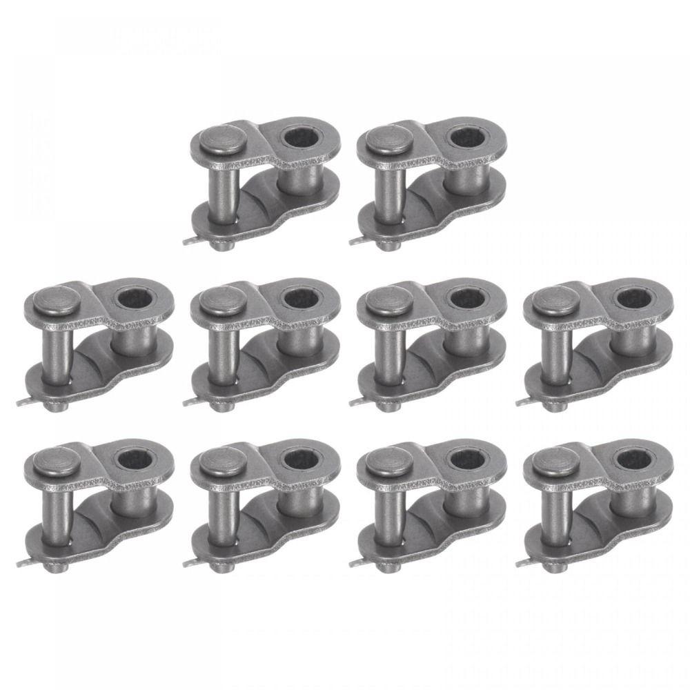 

10Pcs Carbon Steel #35 Chain 3/8 Pitch Split Links Connector Standard Chain End 06C Chain