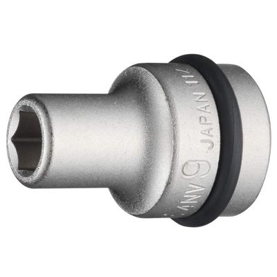 TONE Kraft-Steckschlüsseleinsatz Antriebswinkel Schlüsselweite 9mm 4NV-09 12,7mm (1/2 ")