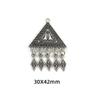 Antique Tibetan Silver Ethnic Pendant Necklace Earrings & Magnet Accessories Handmade DIY Jewelry
