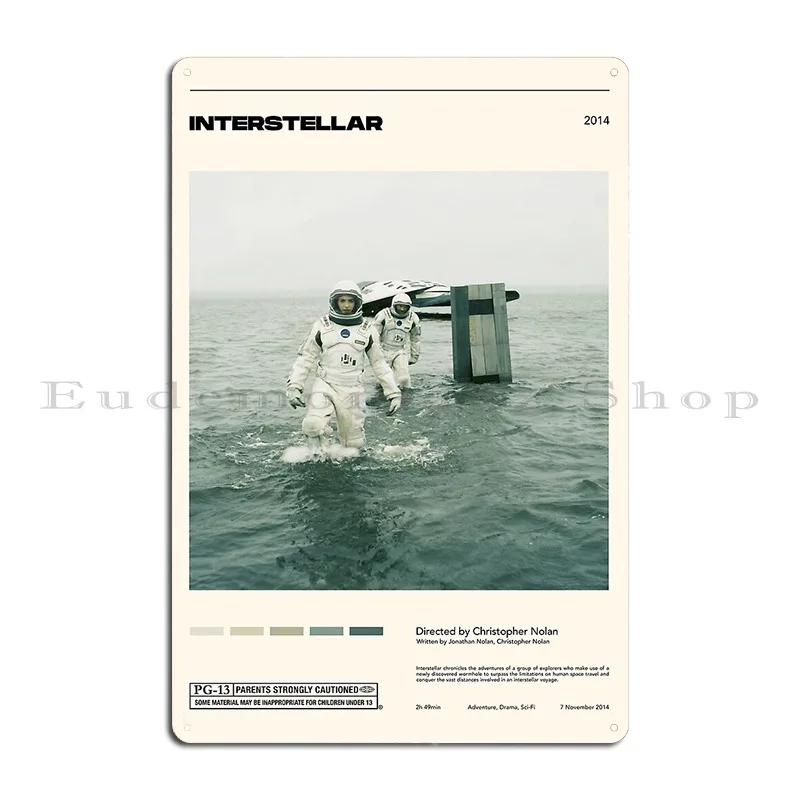Hans Zimmer Interstellar Art Print Metal Sign Club Kitchen Living Room Printed Wall Mural Tin Sign Poster