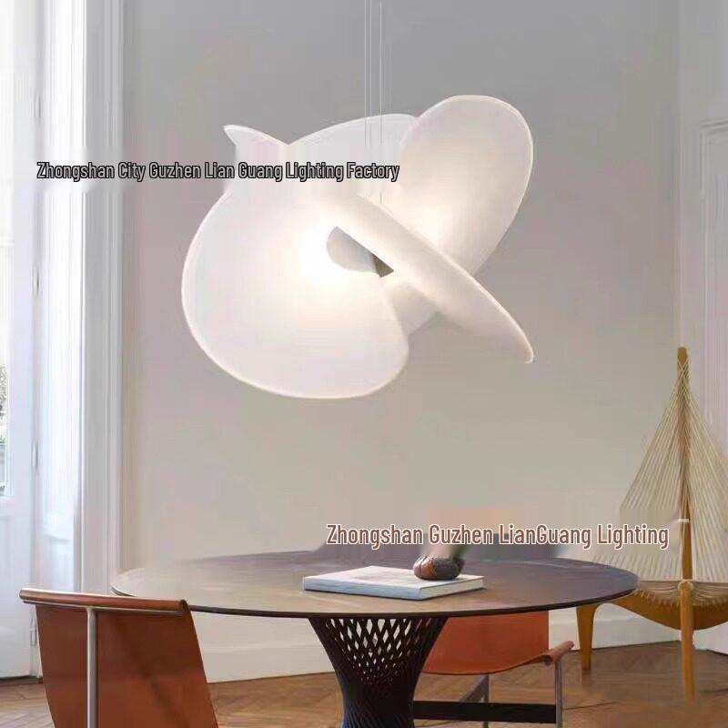 Designer Silk Pendant Light – Italian Loft Style for Duplex Living, Dining, Bedroom, Study – Creative and Artistic