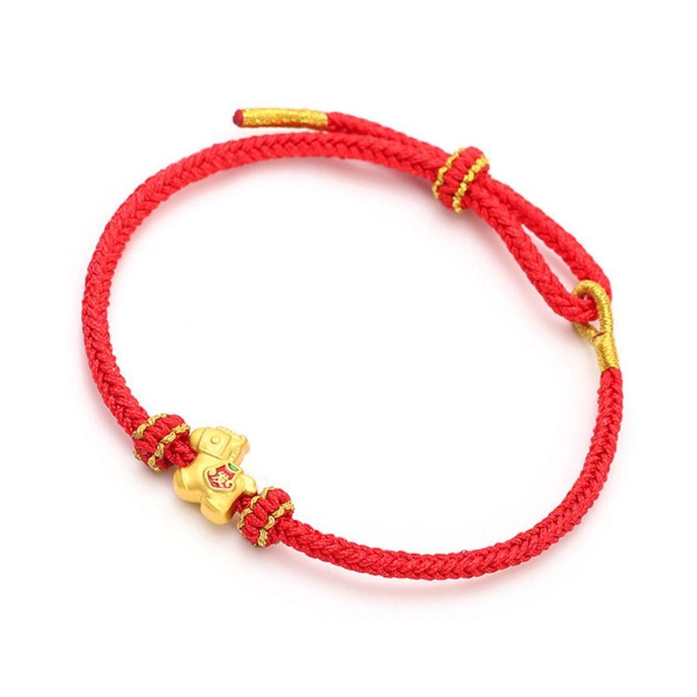Blessing New Year Bracelet Wristband Lucky Pony Fortune Bracelet  Lunar Year Celebration